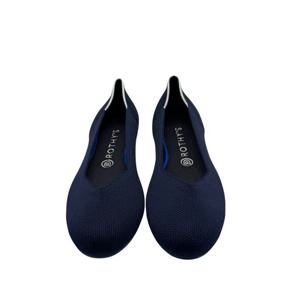 Rothy’s The Flat Maritime Navy Retired White Halo Women’s Size 9 - Picture 3 of 8